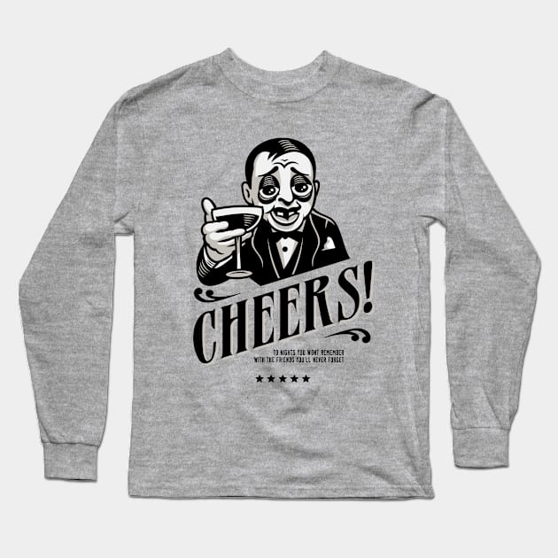 Cheers! Long Sleeve T-Shirt by widakk